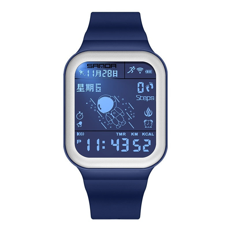 Sanda 6101 Digital Waterproof Step Calorie counter Sports watch for Men