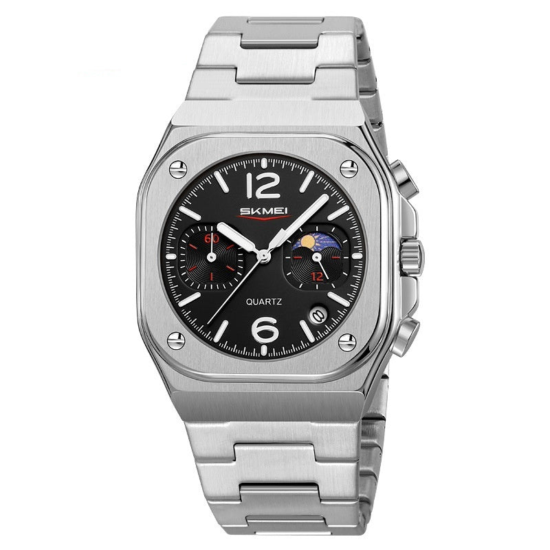 Skmei 9368 Moonphase calendar Quartz watch for Men
