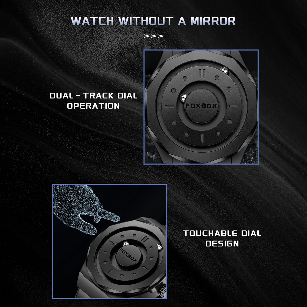 Foxbox Creative Personality Magnetic Suspension Ball Quartz Watch for Men