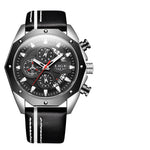 Lige 8908 Fashion Sport Watch Quartz Date Waterproof Chronograph Wristwatch for Men