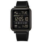 Sanda 6159 Square Stopwatch Multifunctional Waterproof Digital Sports Watch for Men