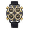 Oulm 9153 Large dial multi time zone Quartz Watch for Men