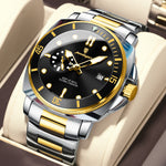 Poedagar EU873 Steel-band Luminous Quartz Watch for Men Poedagar