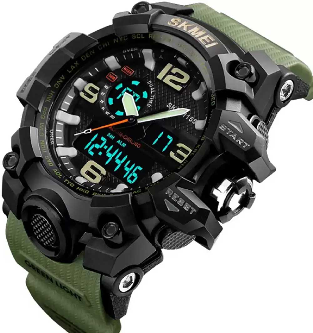 1155 Analog Digital Wrist watch For Men, Boys Skmei