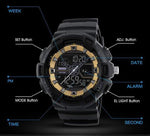 Skmei 1189 Original Analog Digital waterproof sport watch for Boys For Men Skmei