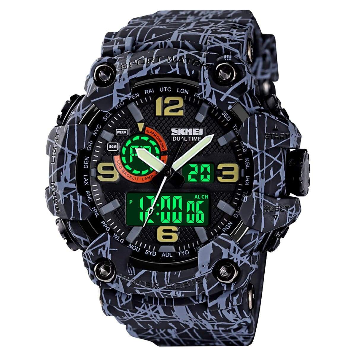 Skmei 1520 Original Analog Digital Multifunction watch for Men Skmei