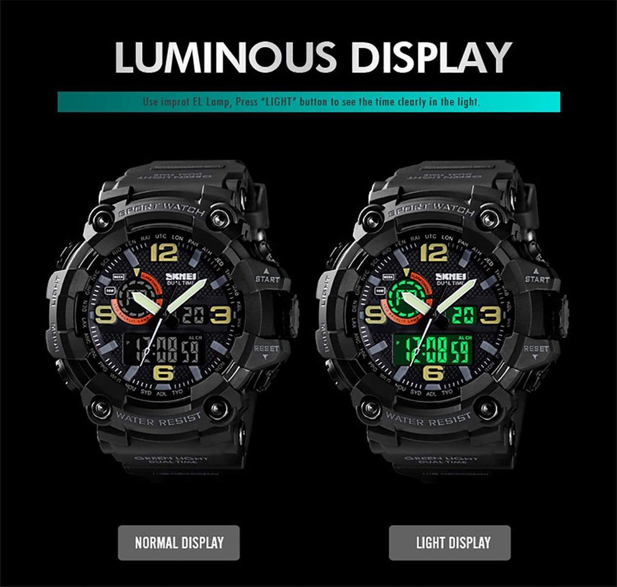 Skmei 1520 Original Analog Digital Multifunction watch for Men Skmei