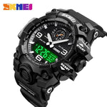 Skmei 1586 Original Relojes 50M Waterproof Military Sport Watch Analog Digital Trendy Wrist Watch for Men Skmei