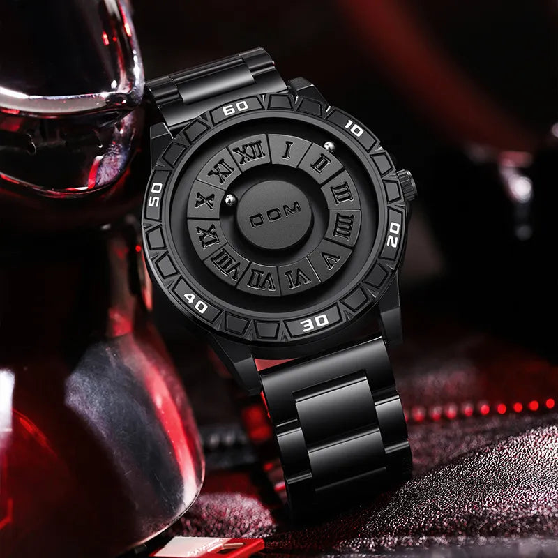 DOM Creative Magnetic Suspension Waterproof Watch For Men 1726BL
