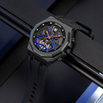 Skmei 2432 Hollow-out Waterproof Multi-function Watch For Men Skmei