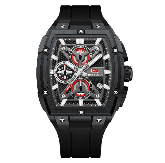 Mini Focus MF0602G Multi function Barrel shape quartz watch for Men Mini Focus