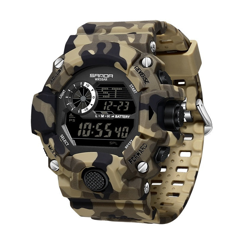 Sanda 2183 Camouflage Digital Sports watch for Men