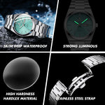 Poedagar M821 Luminous Quartz Calendar Watch For Men