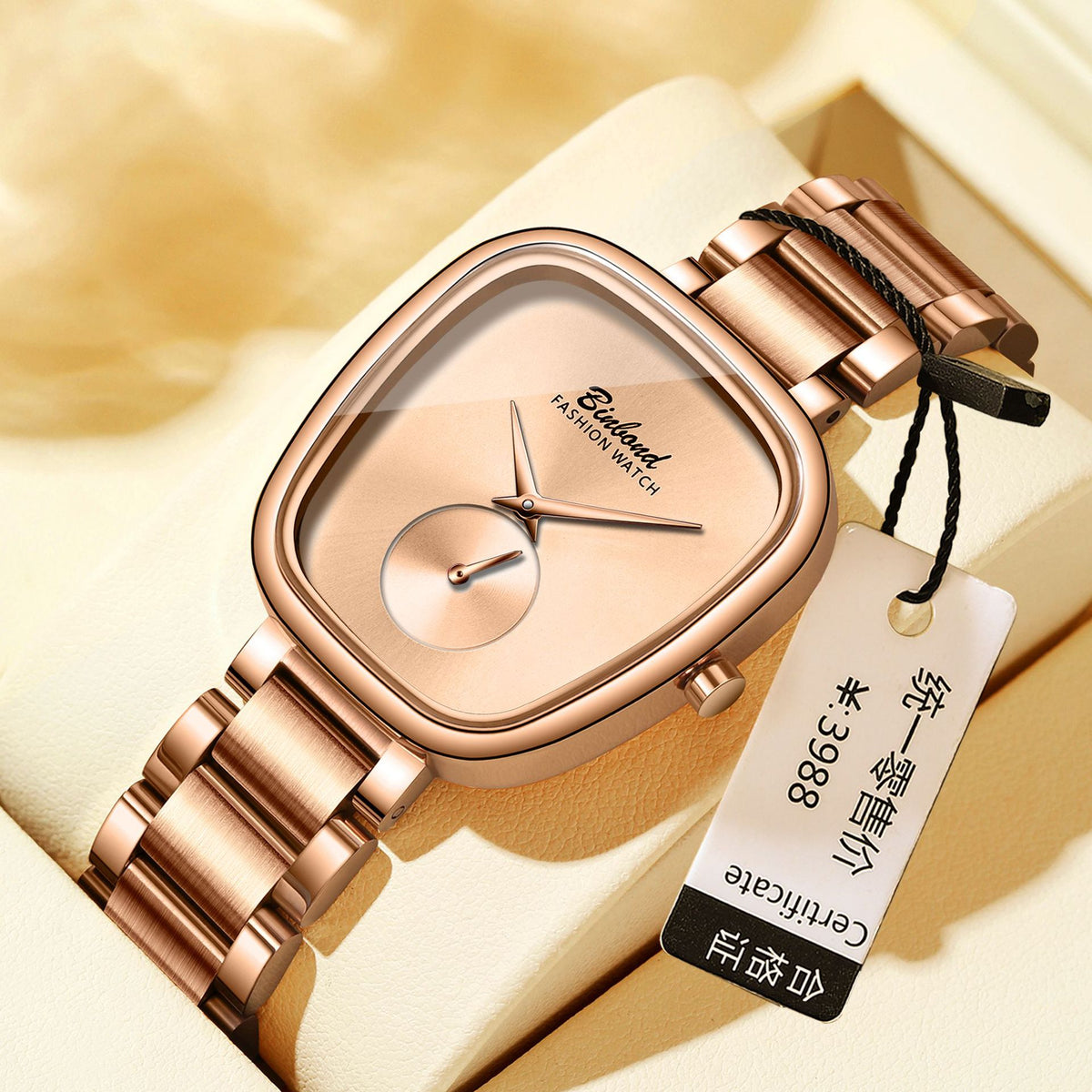 Binbond Waterproof Stainless Steel Quartz Watch for women & Girls