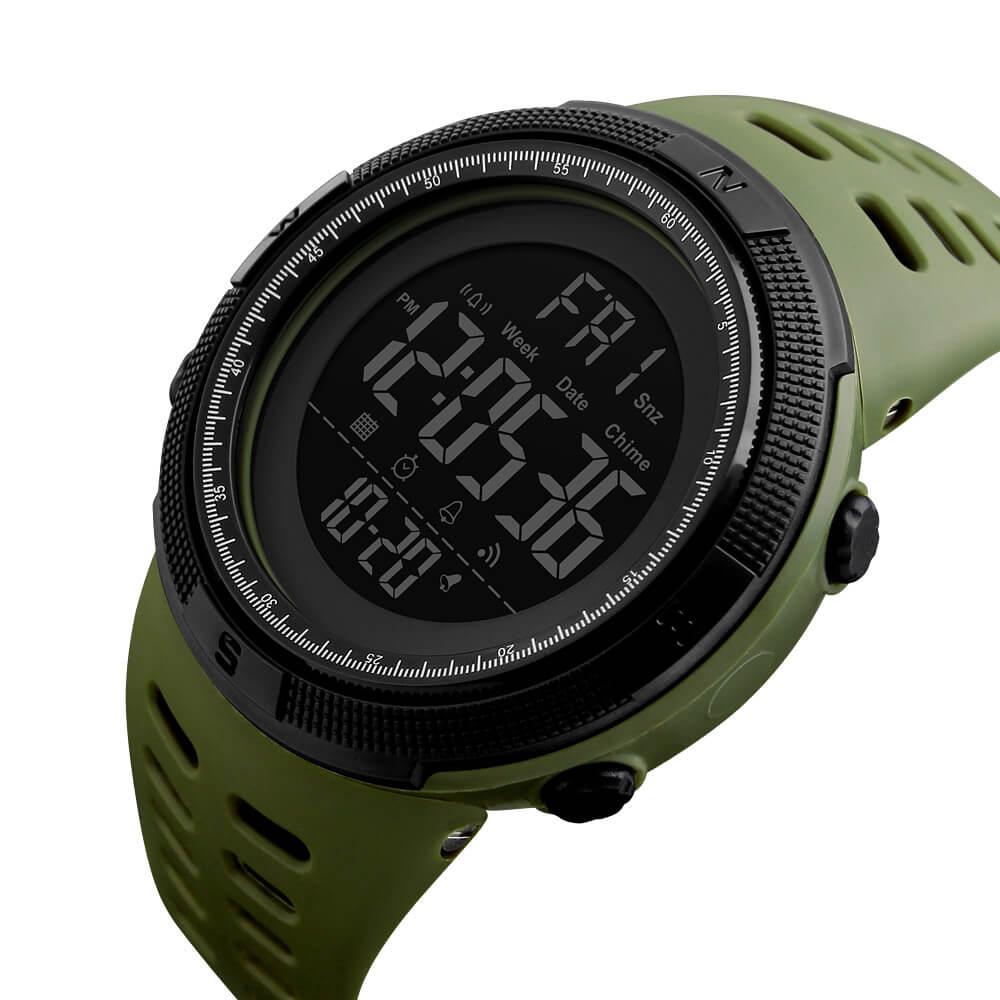 Skmei 1251 Original Digital Sports Watch Army Green - Skmeico