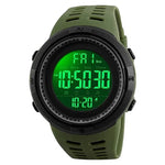 Skmei 1251 Original Digital Sports Watch Army Green - Skmeico