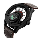 Oulm creative punk belt watch quartz compass watch 3880 For Men