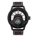 Oulm creative punk belt watch quartz compass watch 3880 For Men