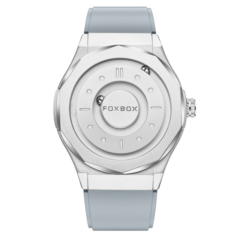 Foxbox Creative Personality Magnetic Suspension Ball Quartz Watch for Men