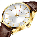 Curren Men's Business Belt Calendar Waterproof Quartz Watch