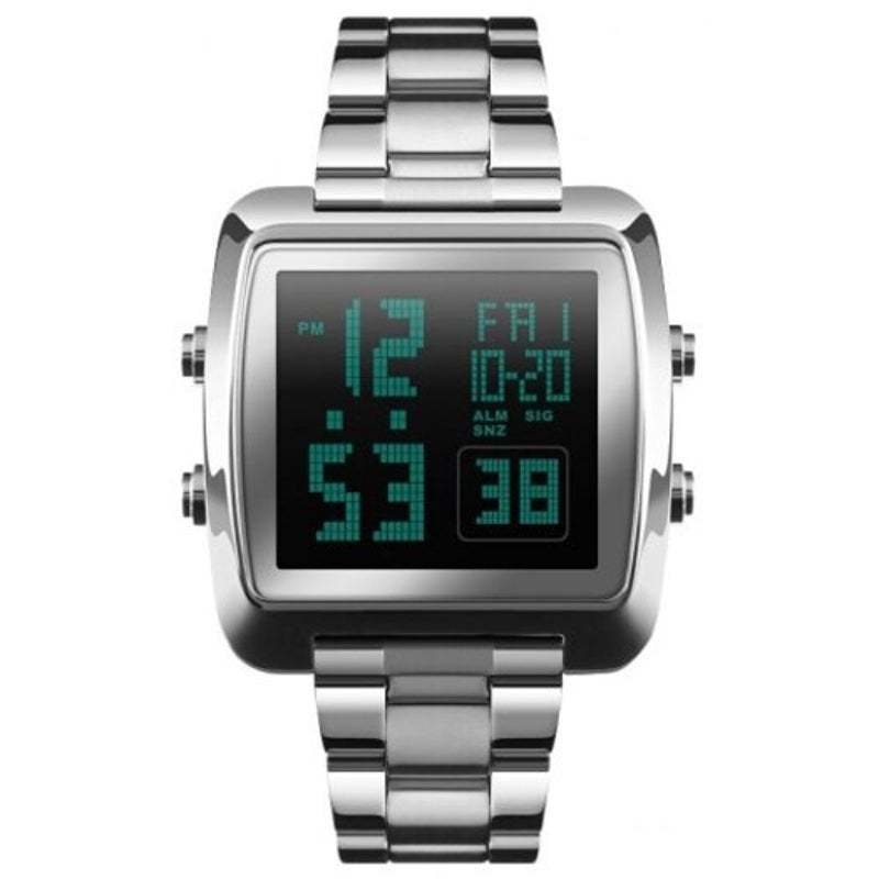 1369 Digital Steel watch Big Dial for Men Original - TempoqWatch