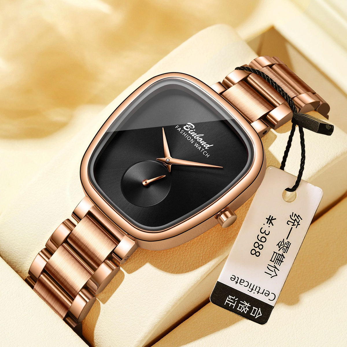 Binbond Waterproof Stainless Steel Quartz Watch for women & Girls