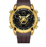 Sanda 9022 Outdoor Fashionable Luminous Waterproof Alarm Clock Electronic watch for men Sanda
