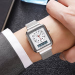 Skmei 2466 Steel Body multifunctional Square watch for Men