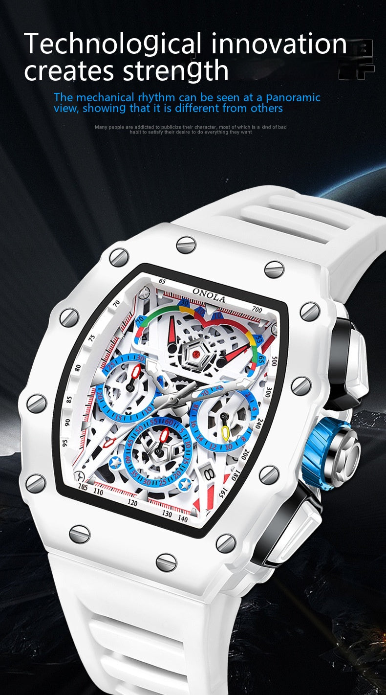 Onola 6827 Multifunctional Fashion Waterproof trendy Quartz watch For Men
