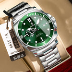 Poedagar EU873 Steel-band Luminous Quartz Watch for Men Poedagar