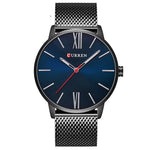 Curren 8238 Men's Fashion Stainless Steel Strap Wrist Quartz Watch - TempoqWatch