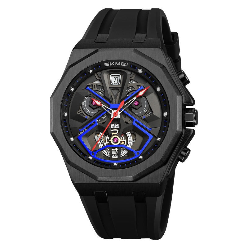 Skmei 2432 Hollow-out Waterproof Multi-function Watch For Men Skmei
