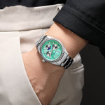 Megir 1102 Lunar Phase Steel-Strap Waterproof Quartz Watch for men