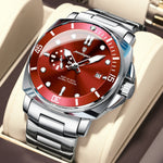 Poedagar EU873 Steel-band Luminous Quartz Watch for Men Poedagar
