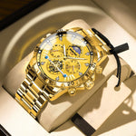 Binbond B3103 Flywheel Moon phase Quartz Watch for Men