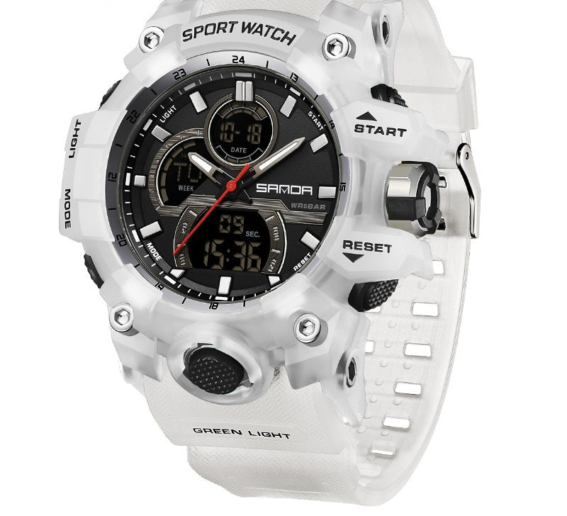 Sanda 6198 Sports Waterproof Electronic Watch for Men