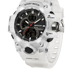 Sanda 6198 Sports Waterproof Electronic Watch for Men