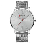 Curren 8238 Men's Fashion Stainless Steel Strap Wrist Quartz Watch - Skmeico