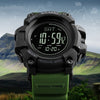 SKMEI 1358 Pedometer Barometer Thermometer Altimeter Compass Outdoor Climbing Watch For Men Original