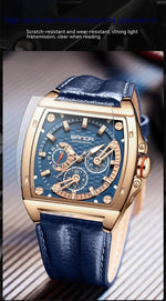 Sanda 5308 Three Eyes And Six Needles Quartz Watch For Men Large Dial