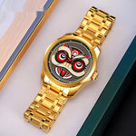 Skmei 9386 Creative Lion Head Luminous Quartz Watch For Men