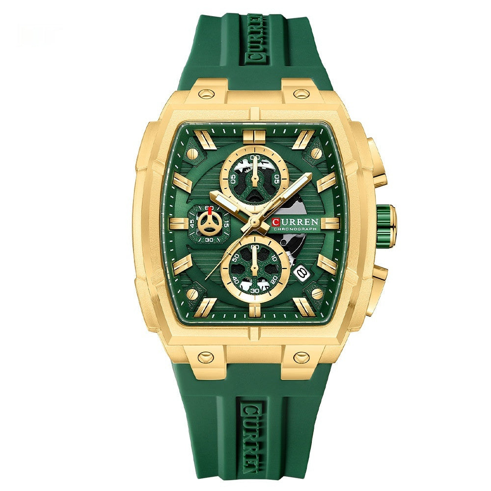 Curren 8488 Waterproof Calendar Six-Hand Quartz Watch for Men