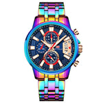 Mini Focus MF0352G Quartz Watch Magic Color Ring Multifunctional quartz watch for Men Mini Focus
