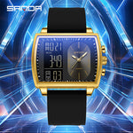 Sanda 6238 Multifunctional Luminous Waterproof Watch For Men
