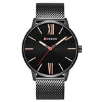 Curren 8238 Men's Fashion Stainless Steel Strap Wrist Quartz Watch - TempoqWatch