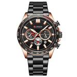 Curren 8418 steel Chronograph watch for Men