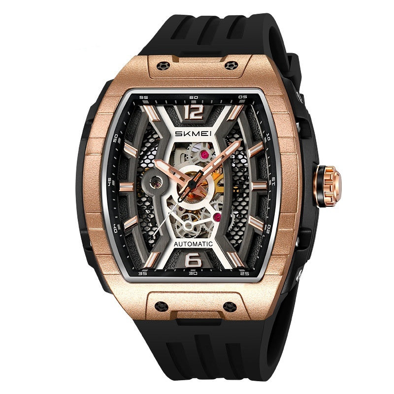 Skmei M033 Wine Barrel Mechanical Automatic Watch for Men