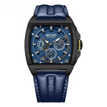 Sanda 5308 Three Eyes And Six Needles Quartz Watch For Men Large Dial