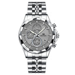 Bestwin BW1734 Luminous thin steel quartz watch for men