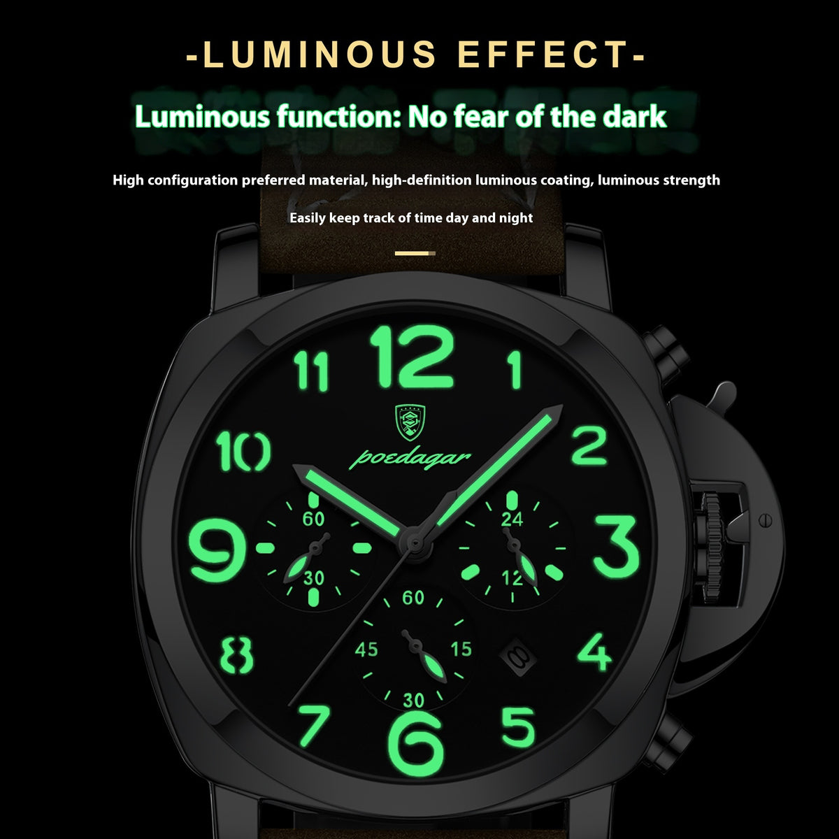 Poedagar 859 Fashion Sports quartz Watch for men